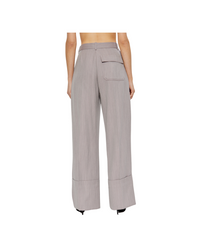 Wide Leg Turn - Up Trouser