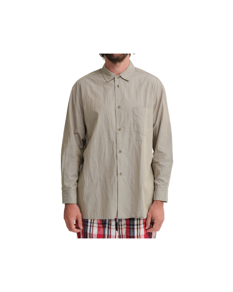 Crinkle Typewriter Regular Collar Shirt