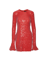 Sequins Ls Mini Dress