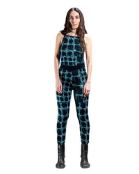 Dusk Knitted Pants Black Shibori Checks