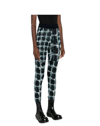 Dusk Knitted Pants Black Shibori Checks