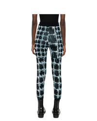 Dusk Knitted Pants Black Shibori Checks