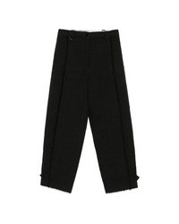 Black Boucle Suiting Pants