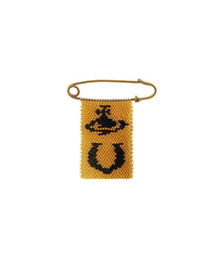 Beaded Charm Pin