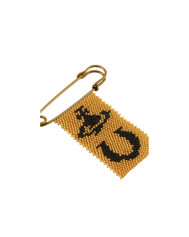Beaded Charm Pin