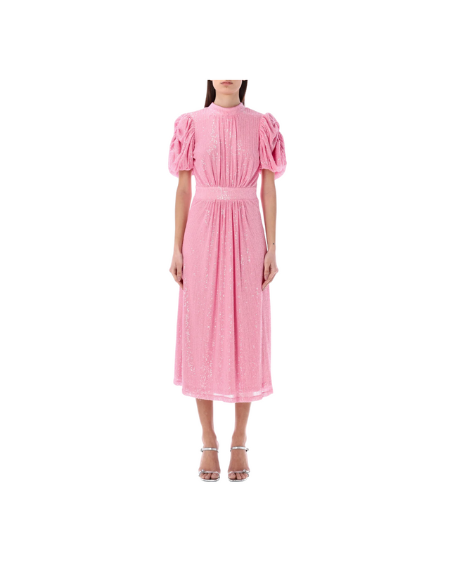 Sequins Puff Sleeve Dress