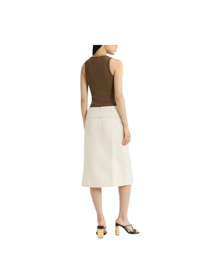 Belted Midi Skirt