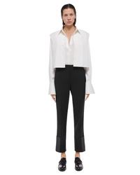 Slim Tuxedo Trousers Black