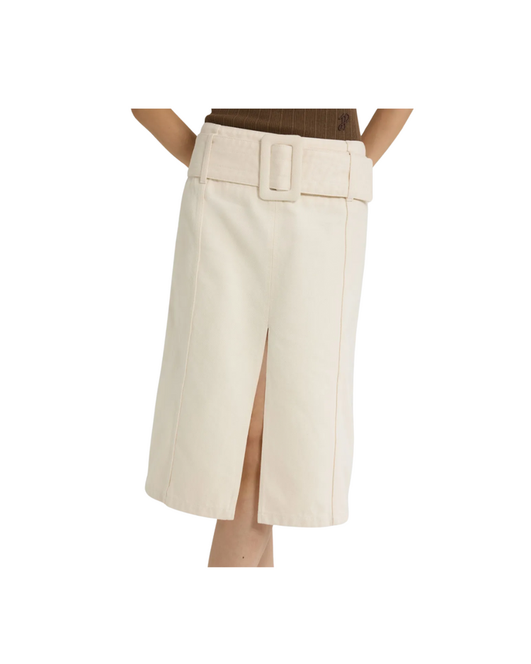 Belted Midi Skirt