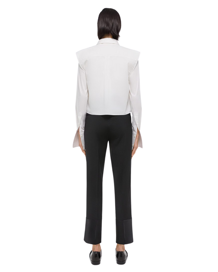 Slim Tuxedo Trousers Black