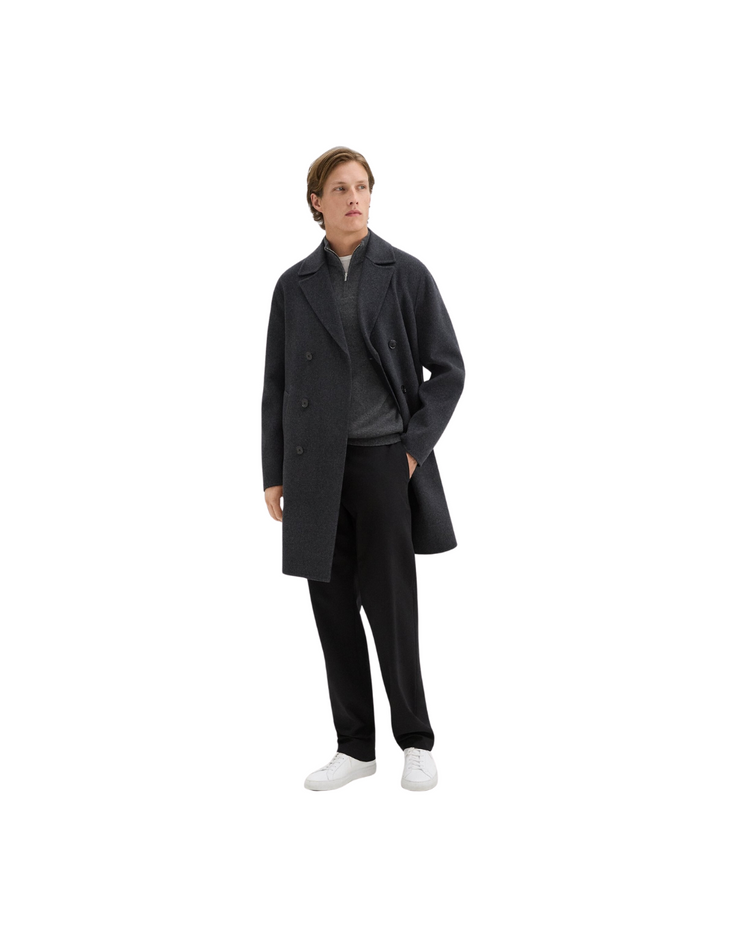 Double-Breasted Coat in Double-Face Wool-Cashmere