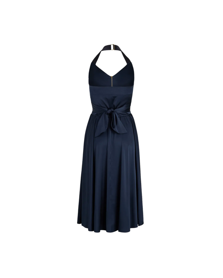 Halterneck Volume Dress