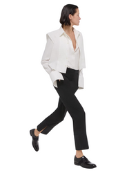 Slim Tuxedo Trousers Black