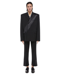 Virgin Wool Tuxedo Car Blazer