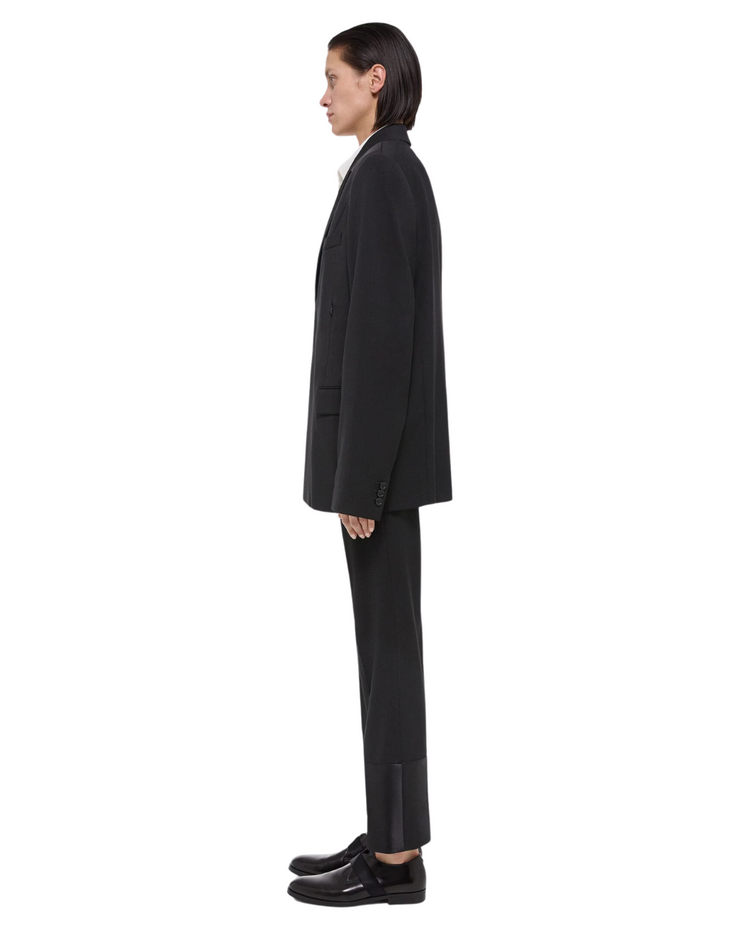 Virgin Wool Tuxedo Car Blazer