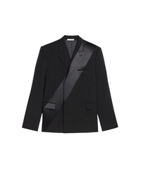 Virgin Wool Tuxedo Car Blazer