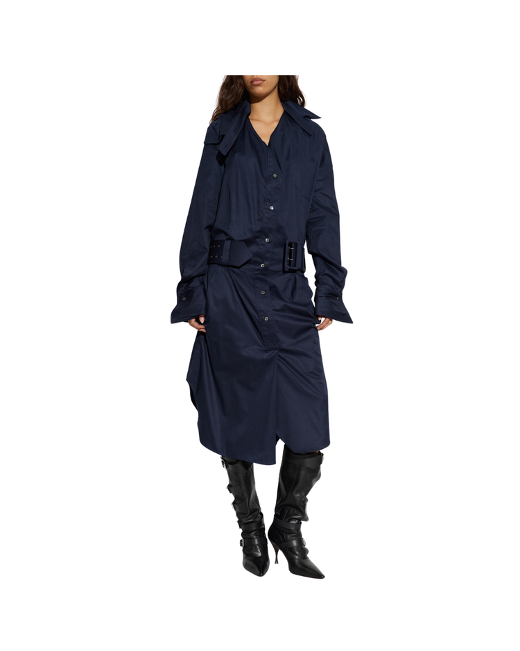 Oversized Drunken Shirt Dress