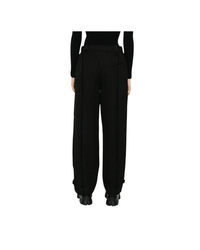 Black Boucle Suiting Pants