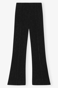 Viscose Stretch Crepe Flared Pants