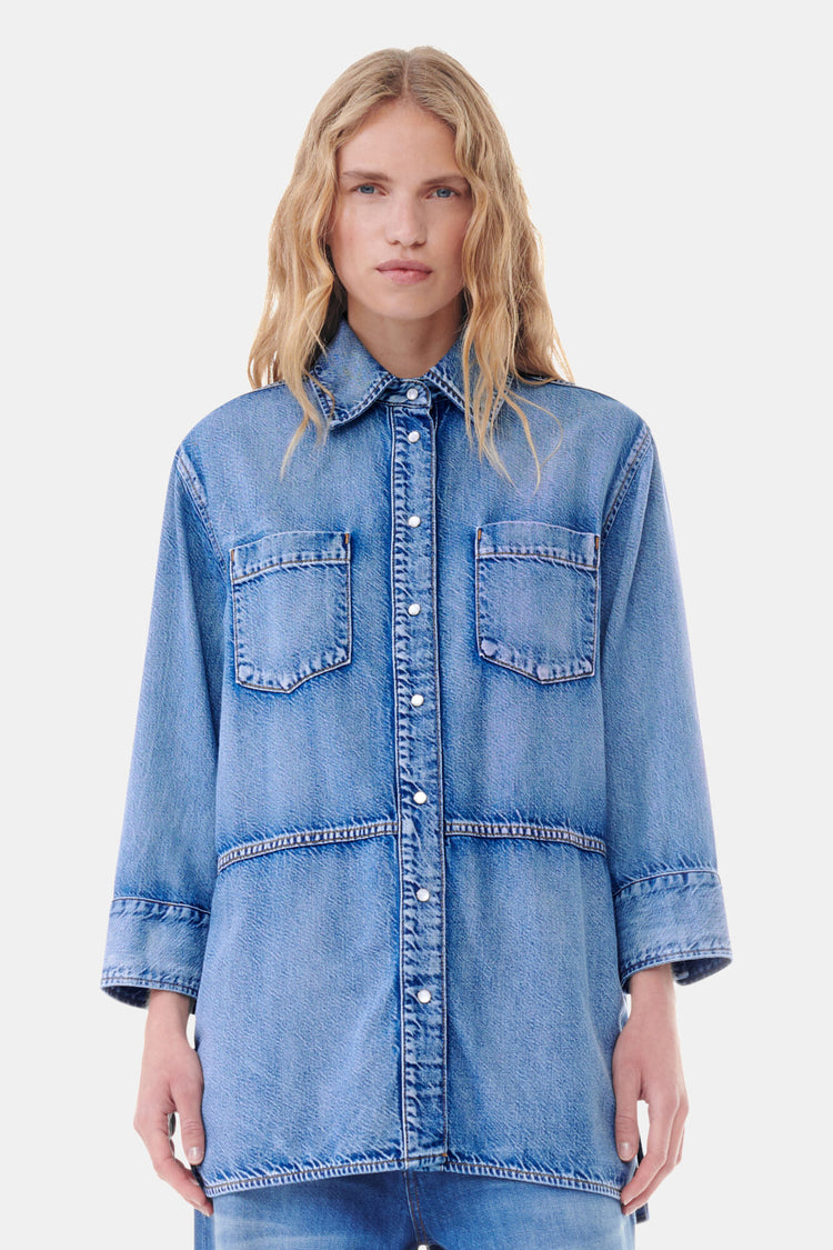 Light Denim Oversized Shirt