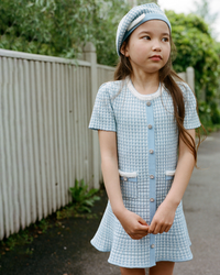 Blue Knit Dress