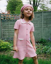 Pink Knit Beret