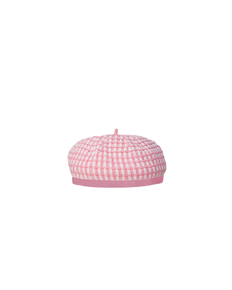 Pink Knit Beret