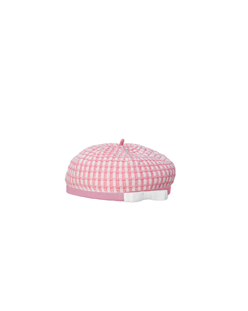 Pink Knit Beret