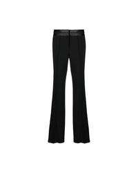 Satin-Trimmed Bootcut Trousers