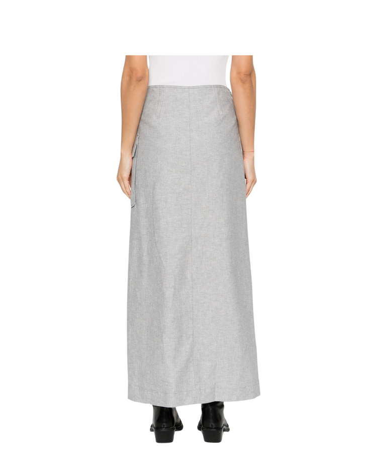 Maxi Wrap Skirt Castlerock Comb.