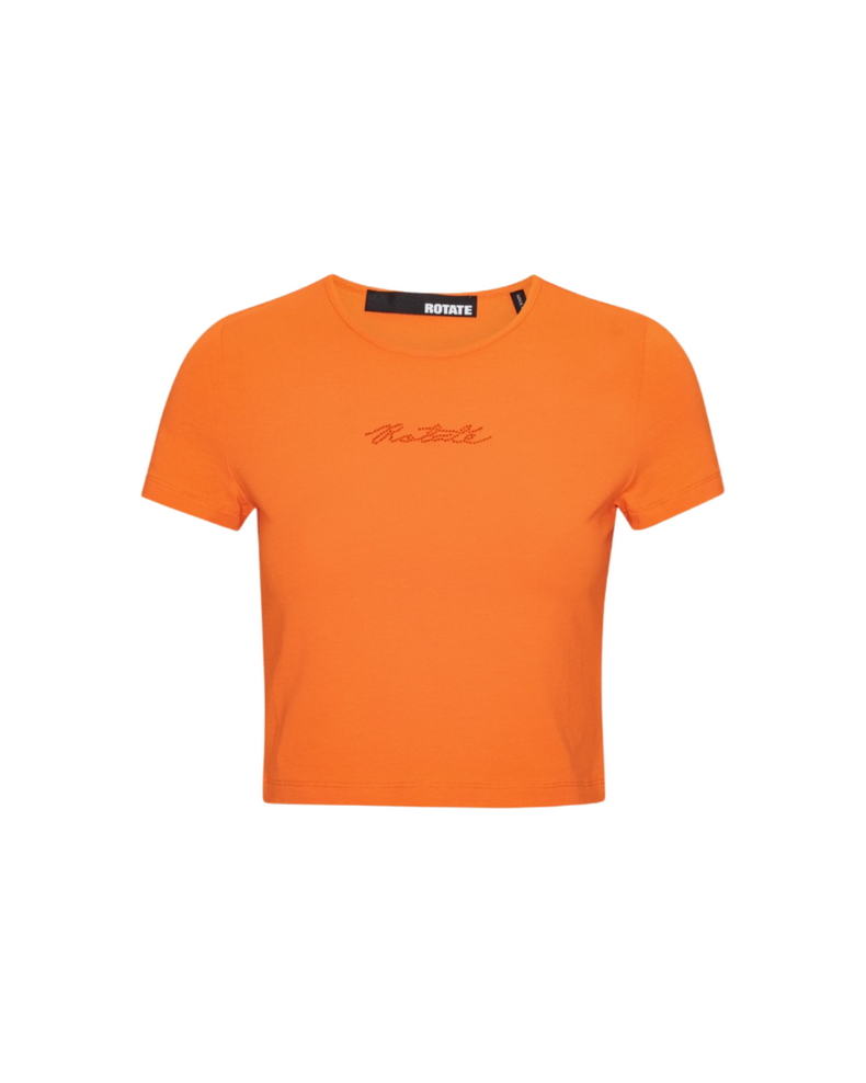 Cropped T-Shirt Vibrant Orange