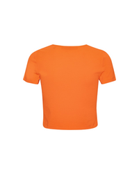 Cropped T-Shirt Vibrant Orange