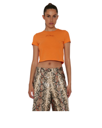 Cropped T-Shirt Vibrant Orange