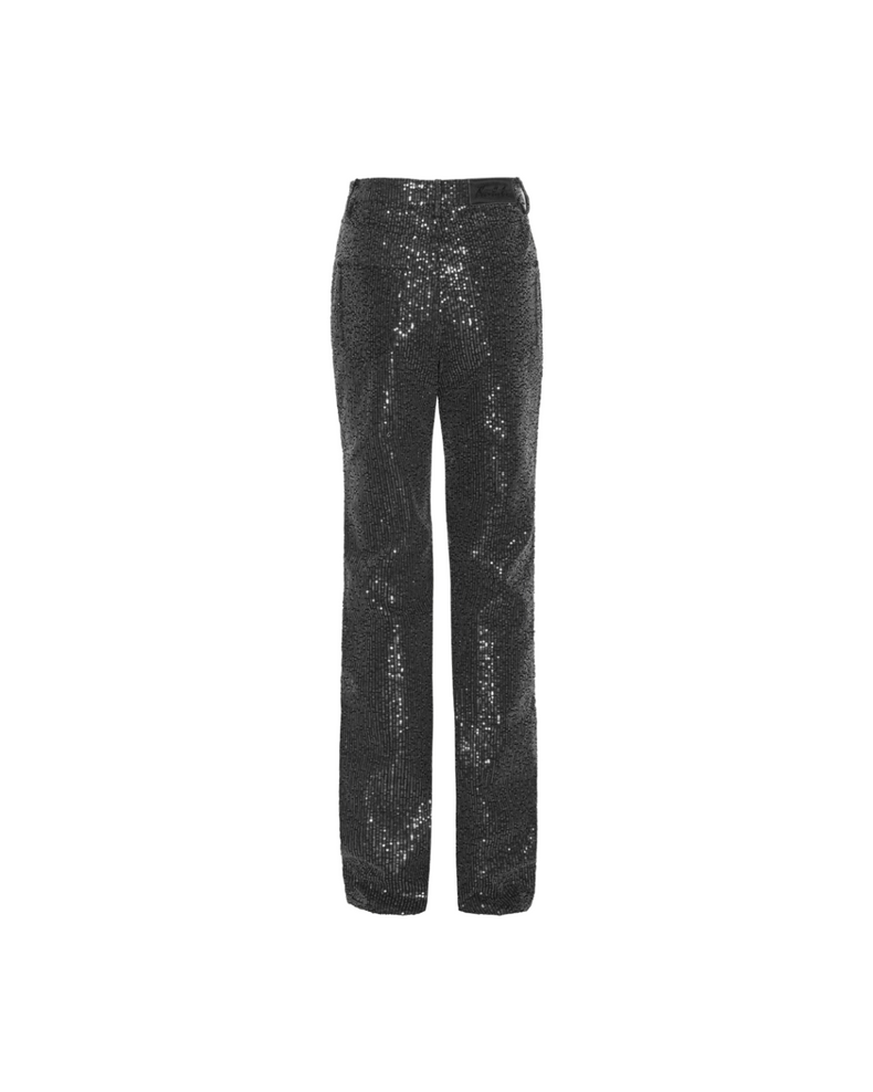 Twill Sequin Jeans Black