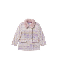 Lilac Boucle Coat