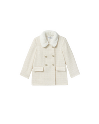 Cream Boucle Coat