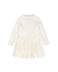 Cream Knit Bow Dress