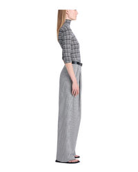 Helena Pant in Grid Crinkle Cotton