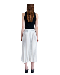 Pleated Miles Skirt In Crepe