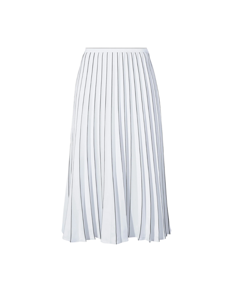 Pleated Miles Skirt In Crepe