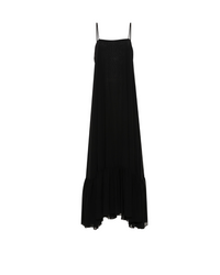 Chiffon Maxi Wide Dress Black