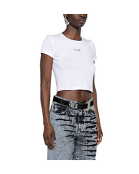 Logo Cropped T-Shirt Bright White