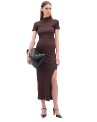 Midi Skirt Chocolate Plum (Brown)