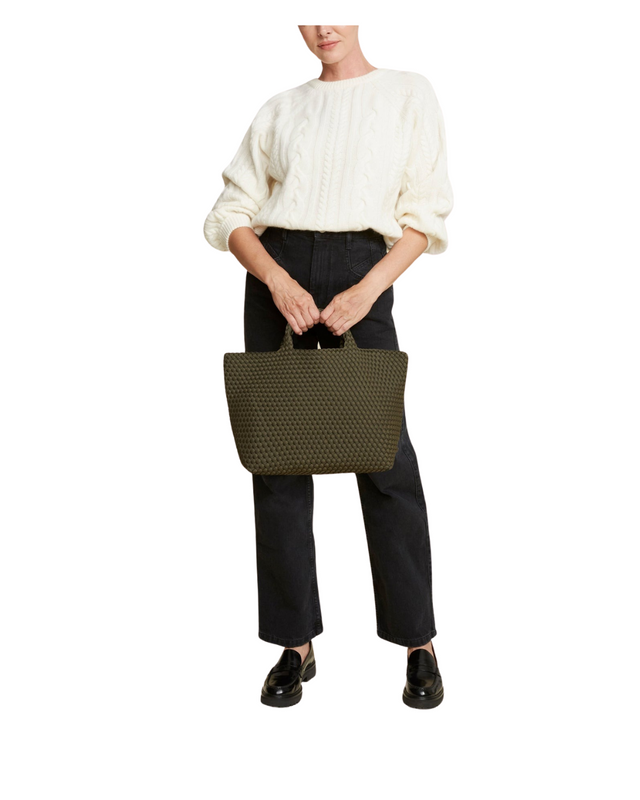 St Barths Medium Tote Olive