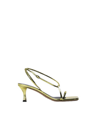 Square Strappy Sandals in Metallic - 60mm