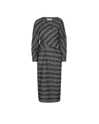 Hazi Dress Black White Checks