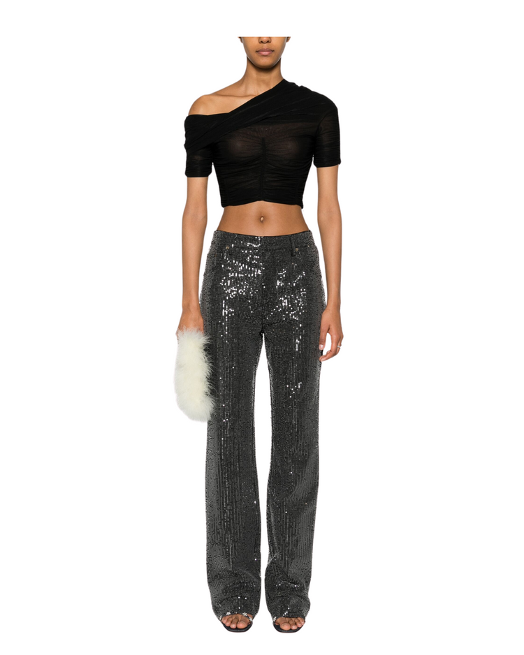 Twill Sequin Jeans