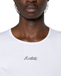 Logo Cropped T-Shirt Bright White