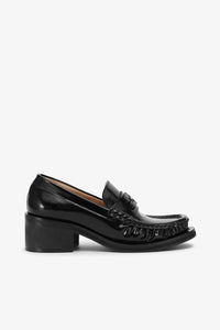 Butterfly Mid Heel Loafer Patent