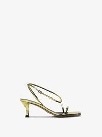 Square Strappy Sandals in Metallic - 60mm